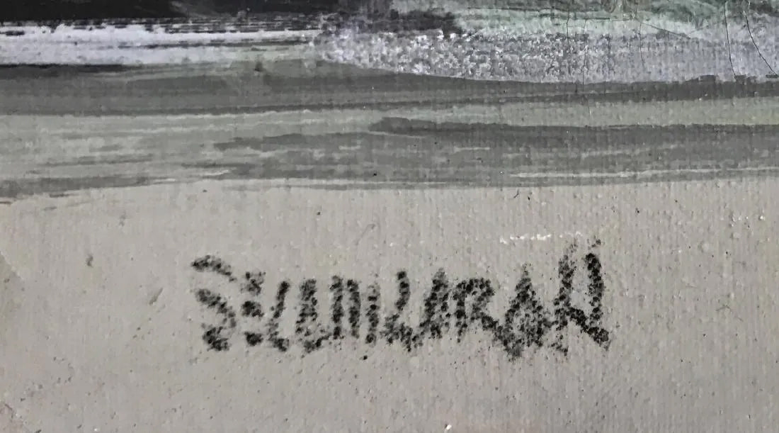 Mid-Century Market Scene - Leon Belaunzaran